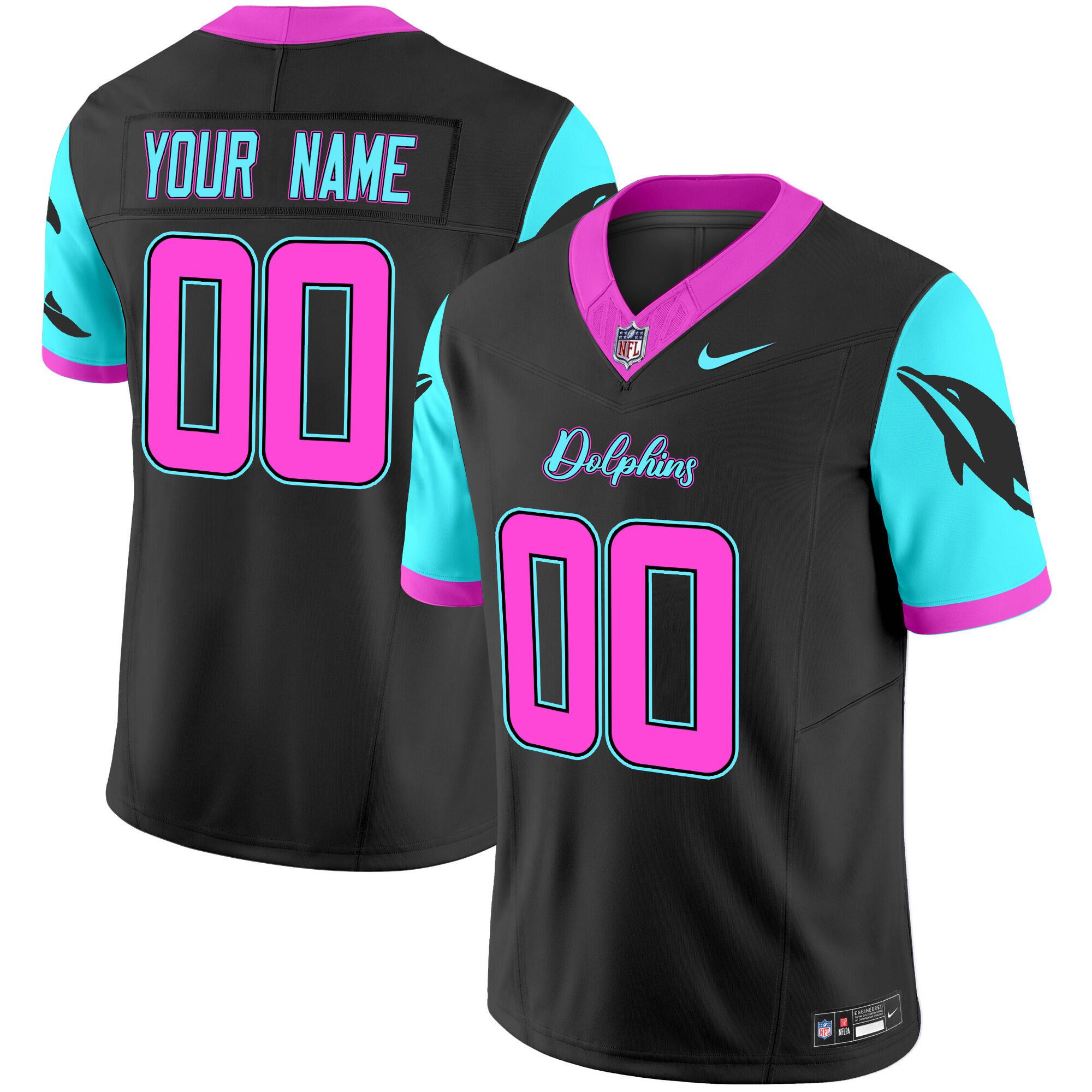 Custom Miami Dolphins Vapor F.U.S.E. Limited Jersey